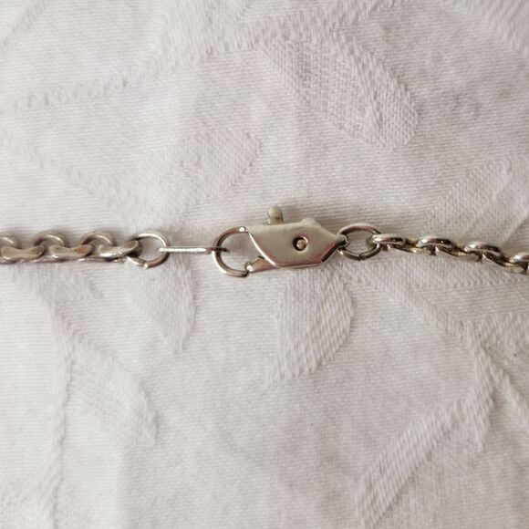 silver Cleopatra festoon necklace - Picture 5 of 5